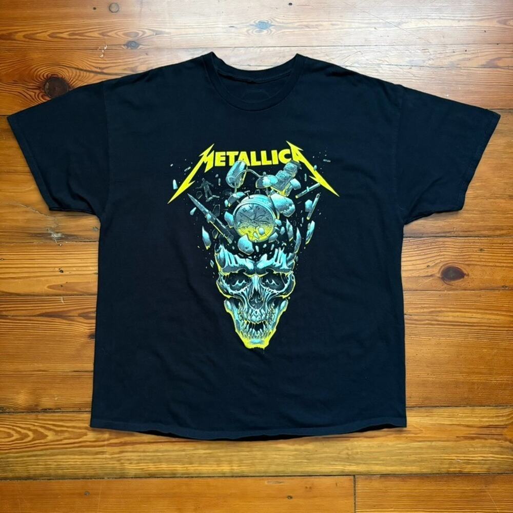 Metallica Tour T-Shirt Men's Size XL 2025 Black Heavy Metal Rock Band Concert